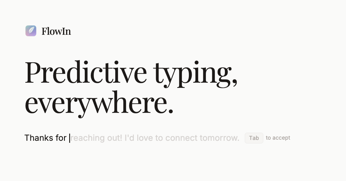 I built an autocomplete that works in every app on my Mac, and also writes the whole reply logo